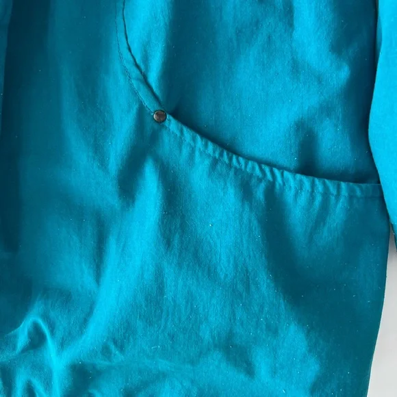 Vintage Ryan Scott Teal Coat with Plaid Lining - Picture 8 of 8